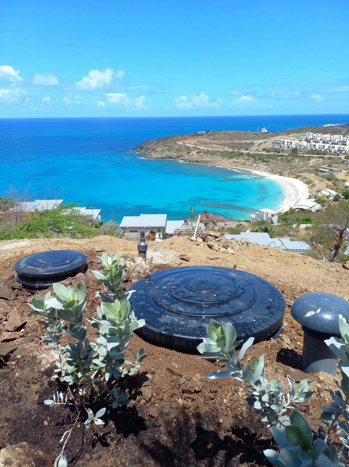 Ocean view ECOROCK installation on Saint Martin Island